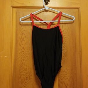 Speedo Black Swimsuit, Size 14